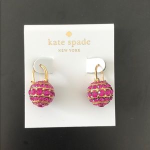 Kate Spade Bright Spark Bauble Earrings Pink+Gold